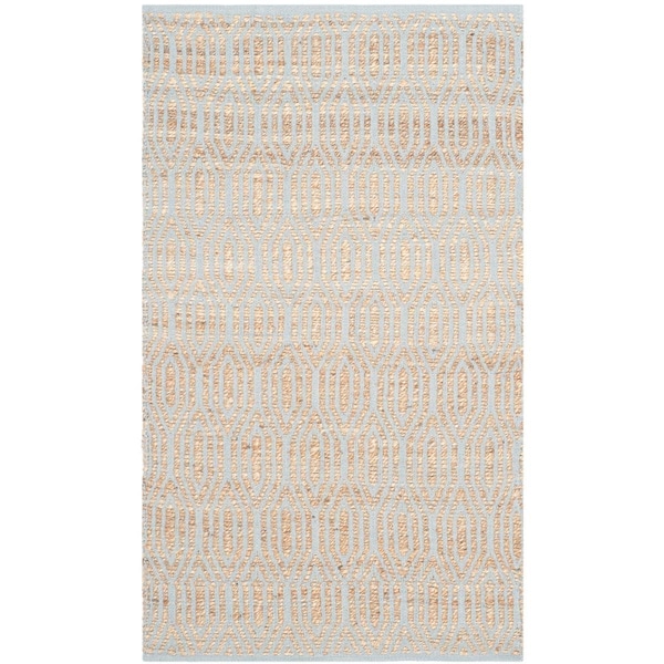 Safavieh Cape Cod Rectangle Hand Woven Rug, Silver and Natural - 3 x 5 ft. CAP822J-3 - main